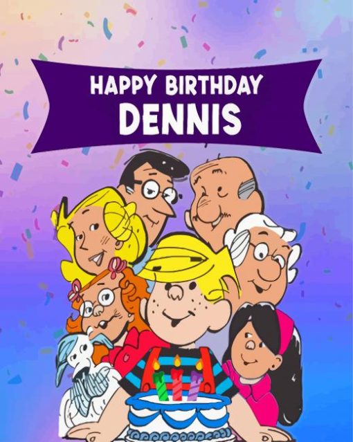 Dennis The Menace Birthday Diamond Painting