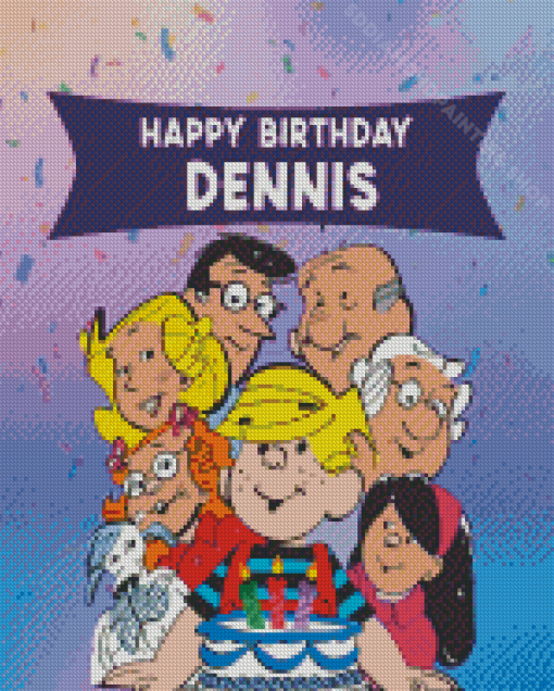 Dennis The Menace Birthday Diamond Painting