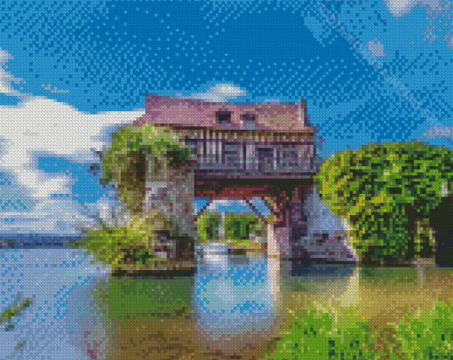 Giverny Old Mill Diamond Painting