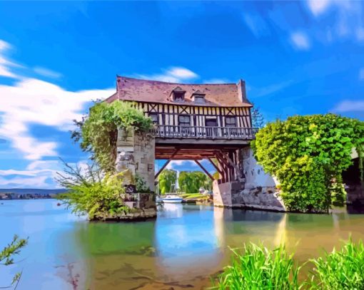 Giverny Old Mill Diamond Painting