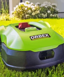 Green Lawn Mower Diamond Painting