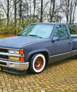 Grey 1990 Chevy Diamond Painting