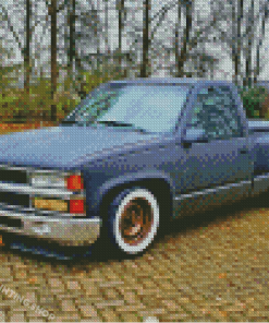 Grey 1990 Chevy Diamond Painting