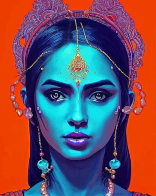 Indian Woman Diamond Painting
