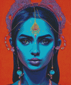 Indian Woman Diamond Painting