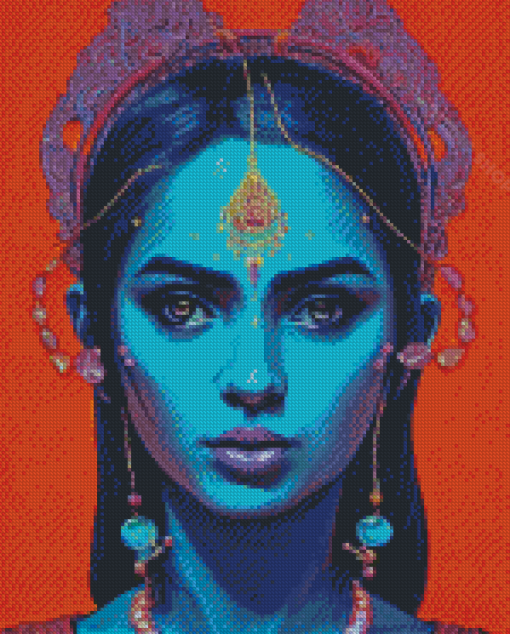 Indian Woman Diamond Painting