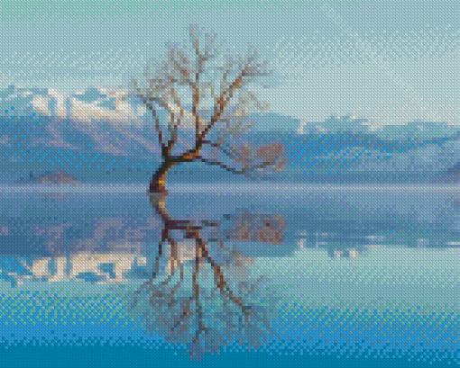 Lake Wanaka Reflection Diamond Painting