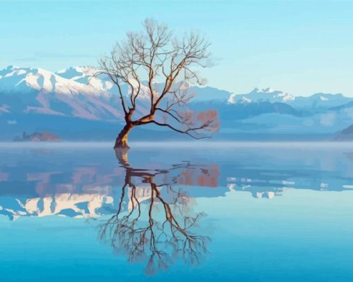 Lake Wanaka Reflection Diamond Painting