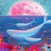 Mom And Baby Narwhal Underwater Diamond Painting