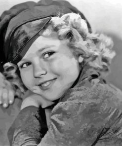 Monochrome Shirley Temple Diamond Painting