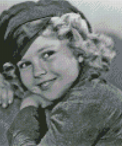 Monochrome Shirley Temple Diamond Painting