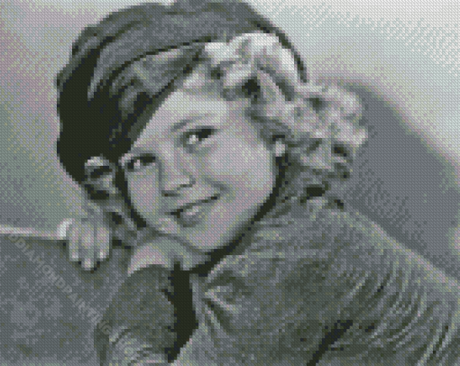 Monochrome Shirley Temple Diamond Painting