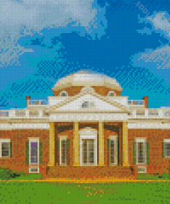 Monticello Home In Virginia Diamond Painting