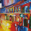 New Orleans Bourbon Street Poster Diamond Painting