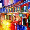 New Orleans Bourbon Street Poster Diamond Painting