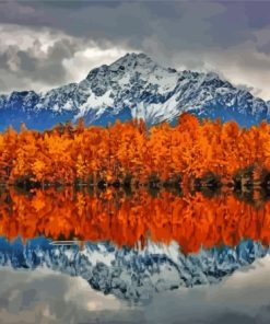 Pioneer Peak Fall Landscape Diamond Painting