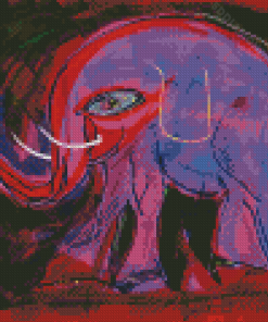 Purple Elephant Anthony Hopkins Art Diamond Painting