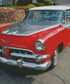 Red 1956 Dodge Car Diamond Painting