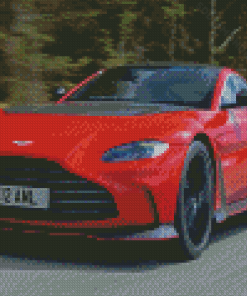 Red Aston Martin Vantage Diamond Painting