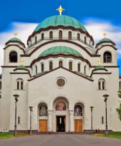 Saint Sava Temple Belgrade Serbia Diamond Painting