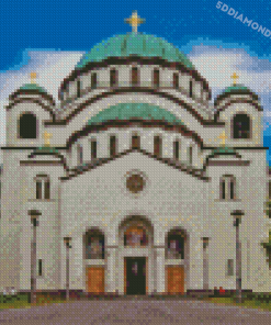 Saint Sava Temple Belgrade Serbia Diamond Painting