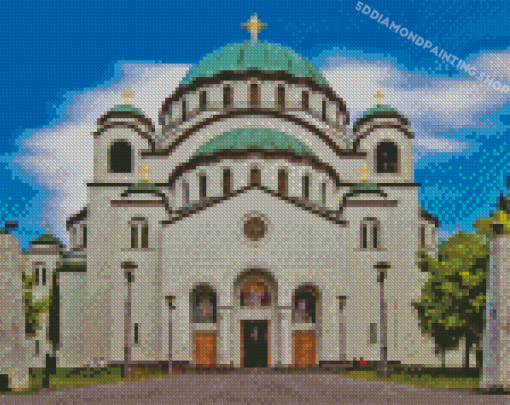 Saint Sava Temple Belgrade Serbia Diamond Painting