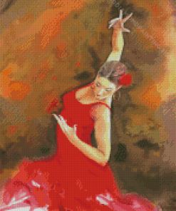 Spanish Flamenco Dancer Art Diamond Painting