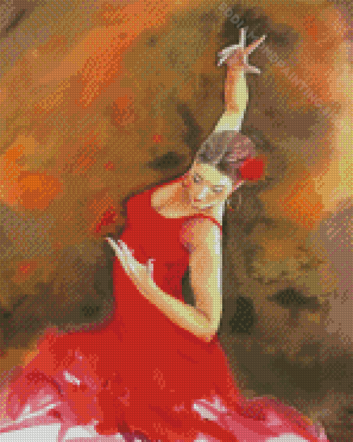 Spanish Flamenco Dancer Art Diamond Painting