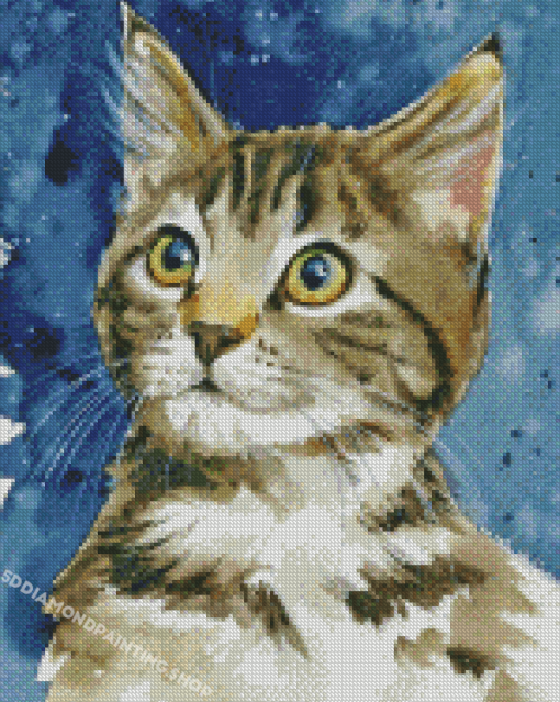 Tabby Kitten Diamond Painting