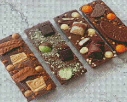 Tasty Chocolate Bars Diamond Painting