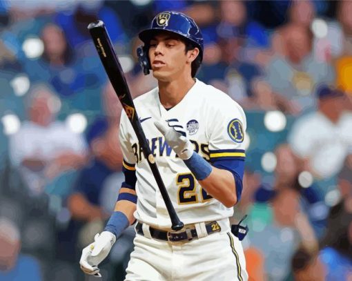 The Baseball Player Christian Yelich Diamond Painting