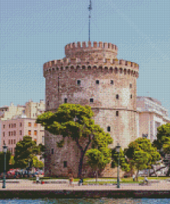 White Tower Of Thessaloniki Diamond Painting