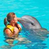 Woman Kissing Dolphin Diamond Painting