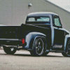 1955 Black Ford Pickup Truck Diamond Painting