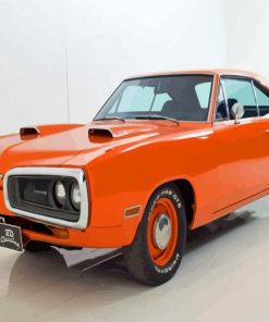 1970 Super Bee In Hemi Orange Diamond Painting