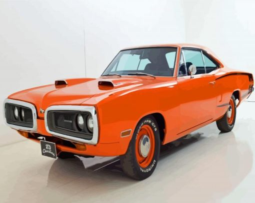 1970 Super Bee In Hemi Orange Diamond Painting