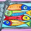 Abstract Sardines Box Diamond Painting