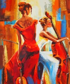 Abstract Women Musicians Diamond Painting