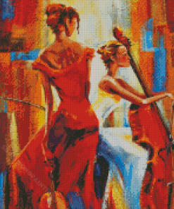 Abstract Women Musicians Diamond Painting