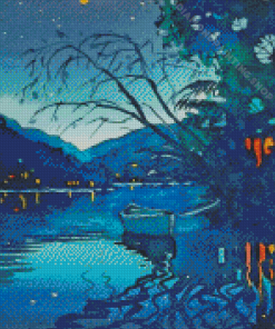 Aesthetic Starry Lake Diamond Painting