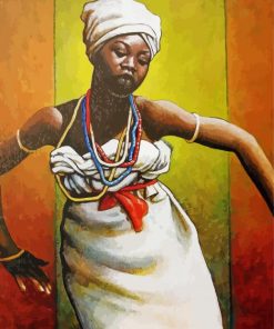 African Dancer Lady Art Diamond Painting