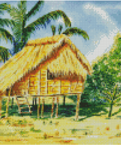 Aesthetic Nipa Hut Diamond Painting