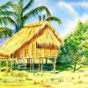 Aesthetic Nipa Hut Diamond Painting