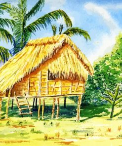 Aesthetic Nipa Hut Diamond Painting