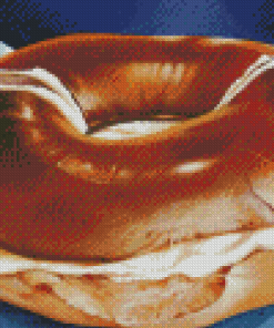 Bagel With Cream Cheese Diamond Painting