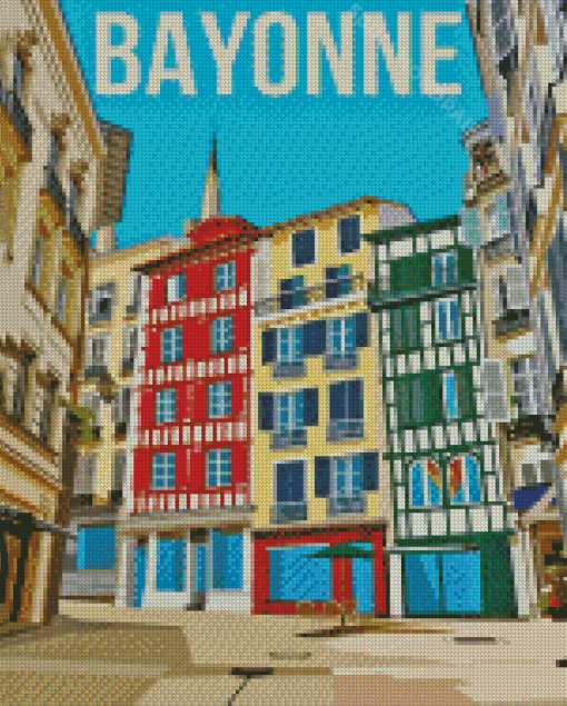 Bayonne City Poster Diamond Painting