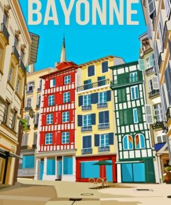 Bayonne City Poster Diamond Painting