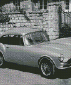 Black And White Reliant Scimitar Car Diamond Painting