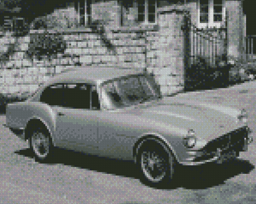 Black And White Reliant Scimitar Car Diamond Painting