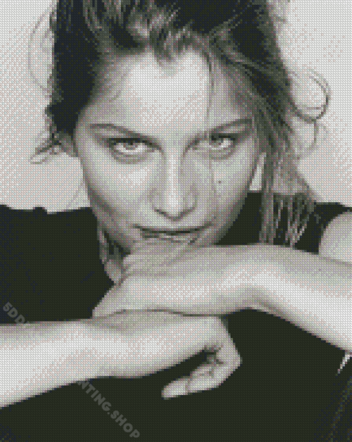 Black And White Laetitia Casta Diamond Painting